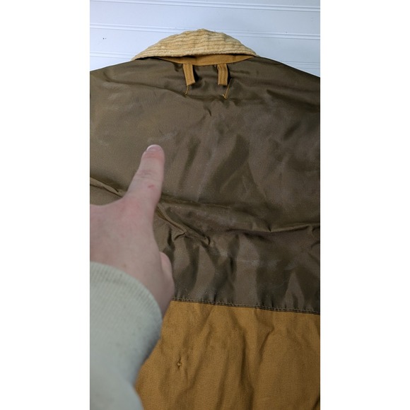 Vintage 70s SafTBak Hunting Shooting Jacket Medium Brown Canvas Field Outdoors - Picture 7 of 16